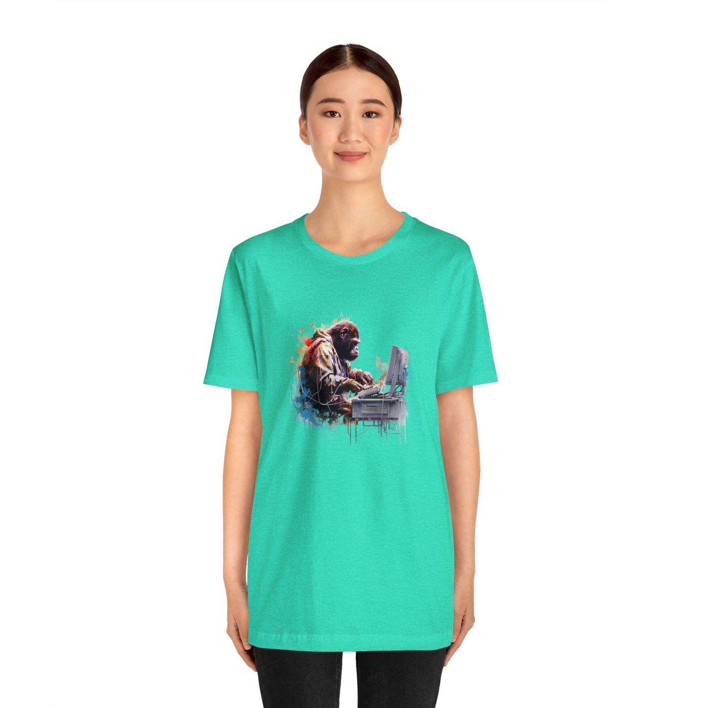 Ape Fixing Computer Unisex Tee