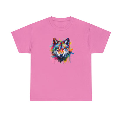 Wolf Abstract Unisex Heavy Cotton Tee