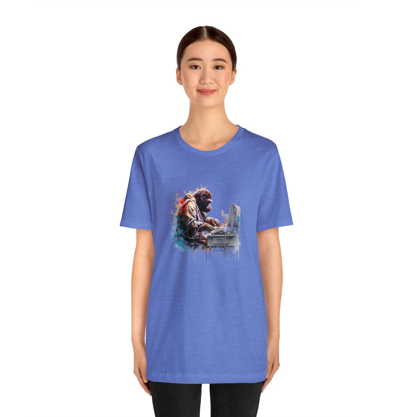 Ape Fixing Computer Unisex Tee