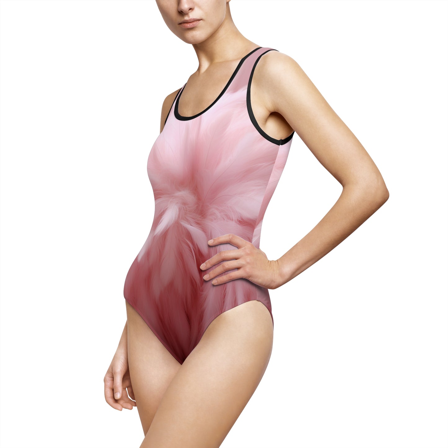 Pink Fluff Women's Classic One-Piece Swimsuit