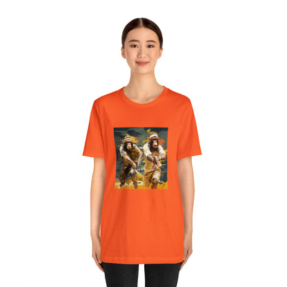 Monkey Tennis Match Unisex Jersey Short Sleeve Tee