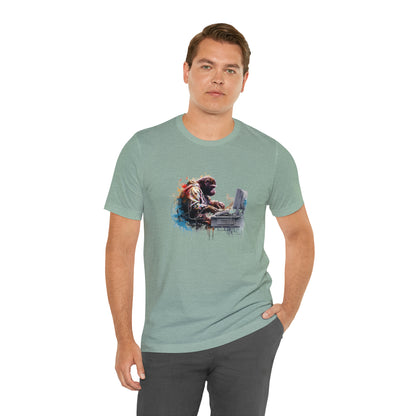 Ape Fixing Computer Unisex Tee