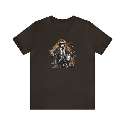 Monkey in Suit: The Gun-Toting Biker Tee