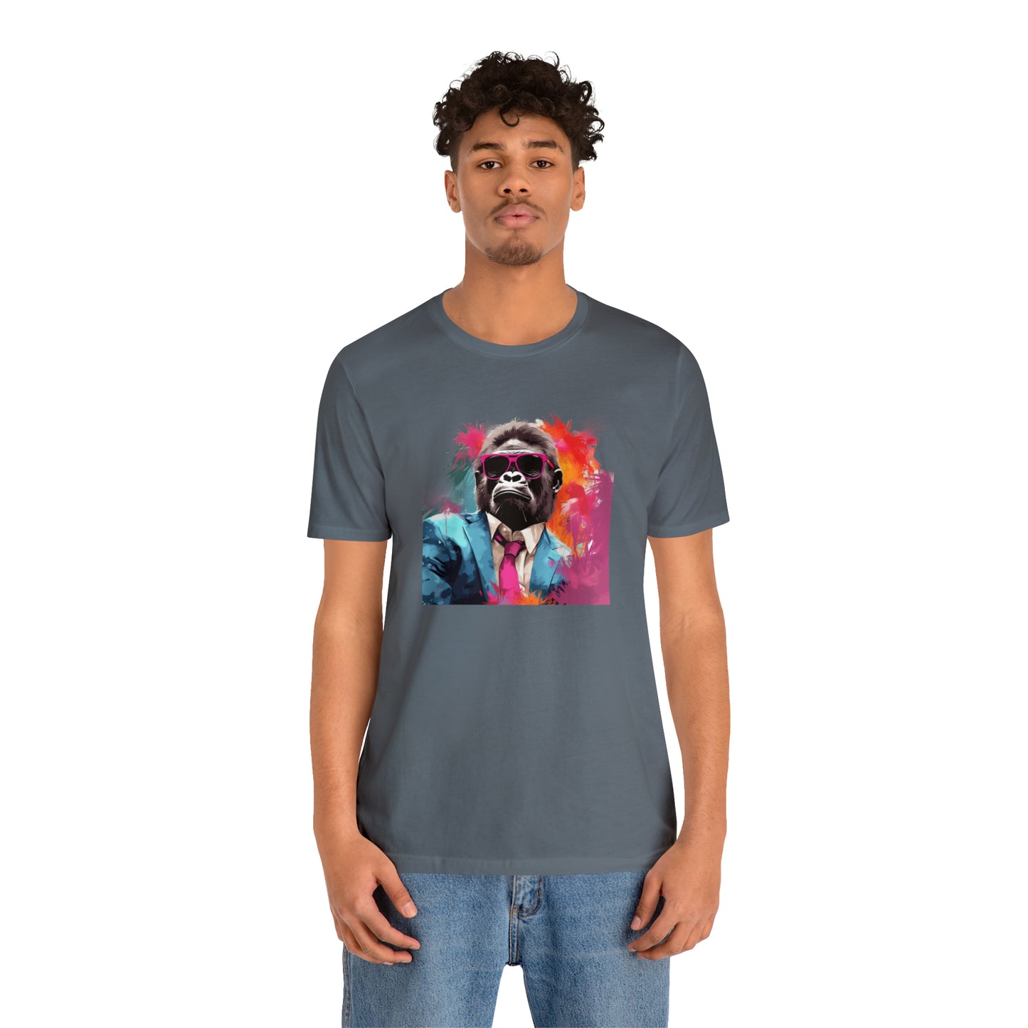 Miami Vice Gorilla - Unisex Jersey Short Sleeve Tee