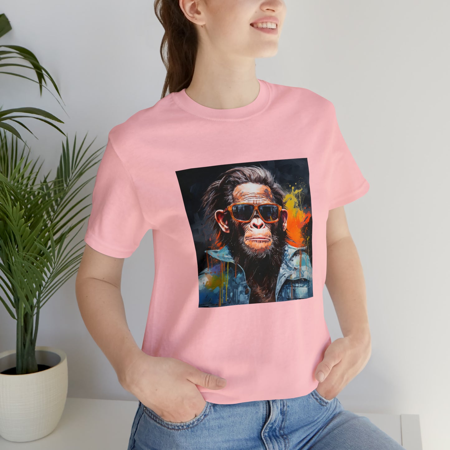 Terminator Monkey Unisex Short Sleeve Tee