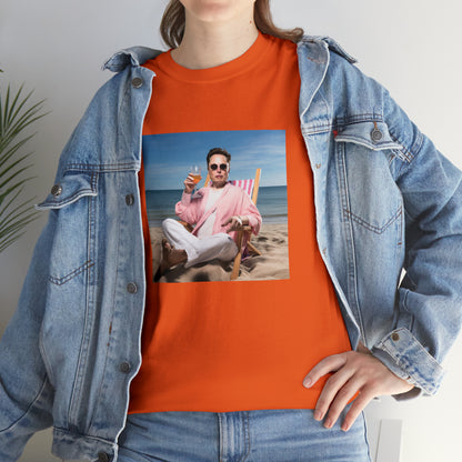 Elon Musk Beach Vibes Unisex Heavy Cotton Tee