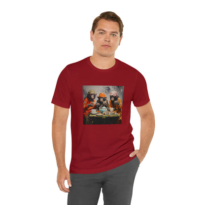 Sophisticated Monkey Tea Party Unisex Jersey Tee