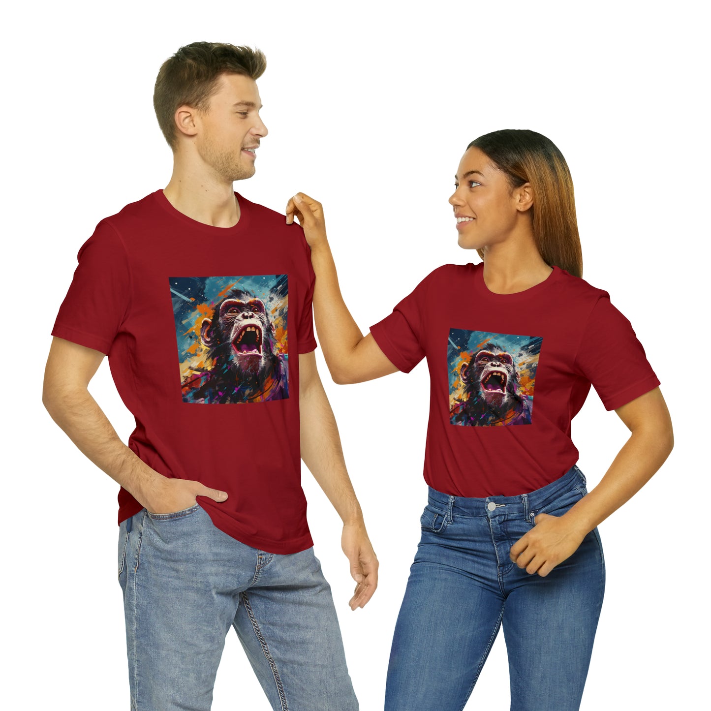 Monkey Abstract Unisex Jersey Tee