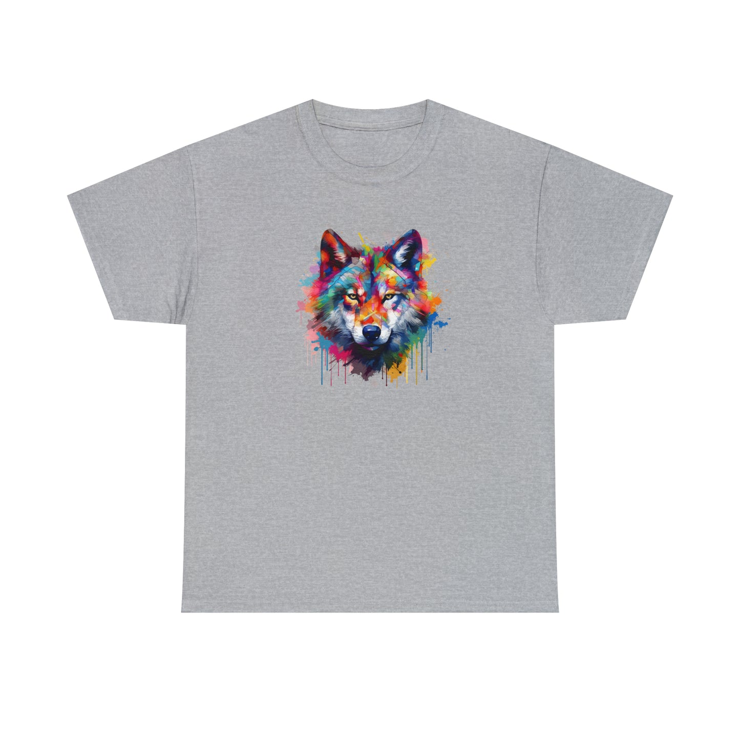 Wolf Abstract Unisex Heavy Cotton Tee