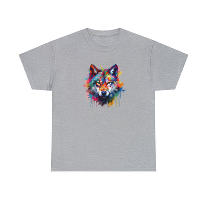 Wolf Abstract Unisex Heavy Cotton Tee