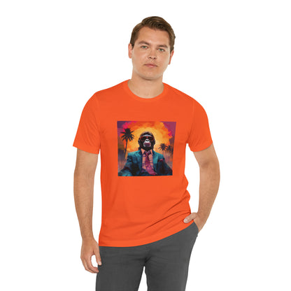 Miami Sunset Monkey Unisex Jersey Tee