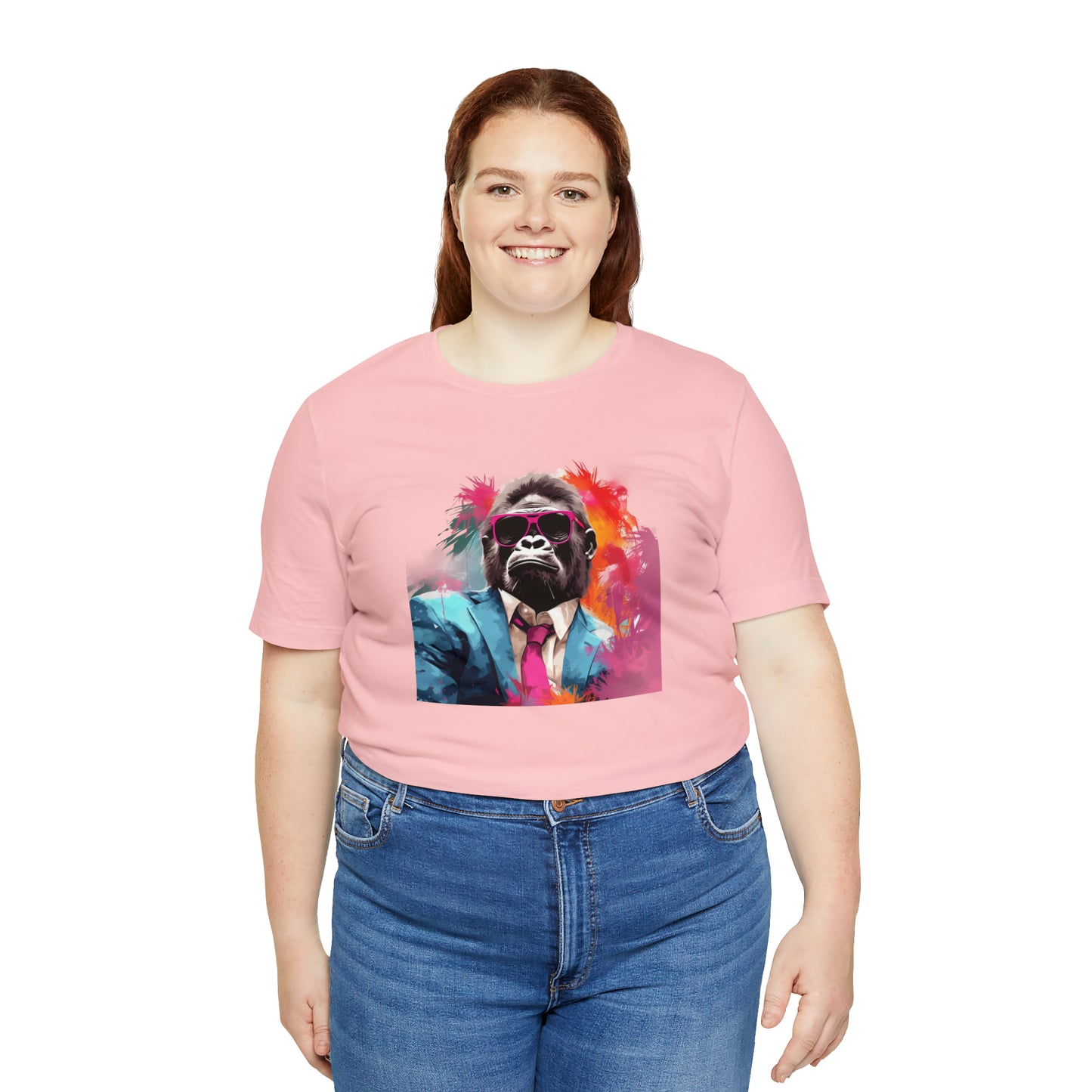 Miami Vice Gorilla - Unisex Jersey Short Sleeve Tee