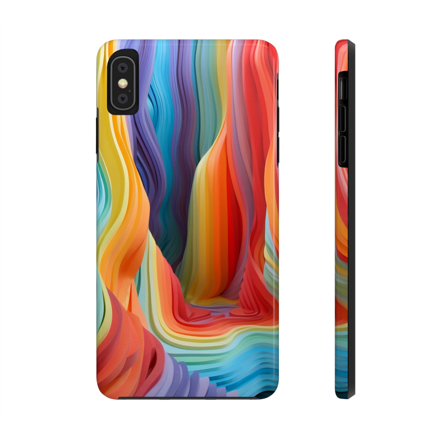 Rainbow Stripes Tough Phone Case