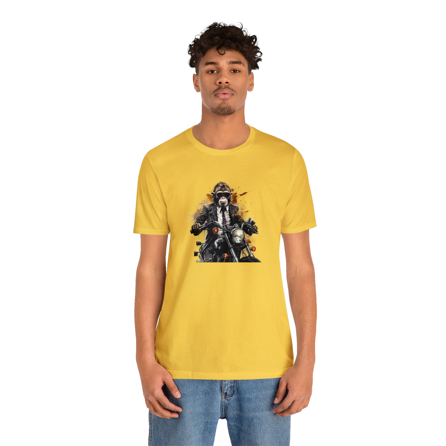 Monkey in Suit: The Gun-Toting Biker Tee