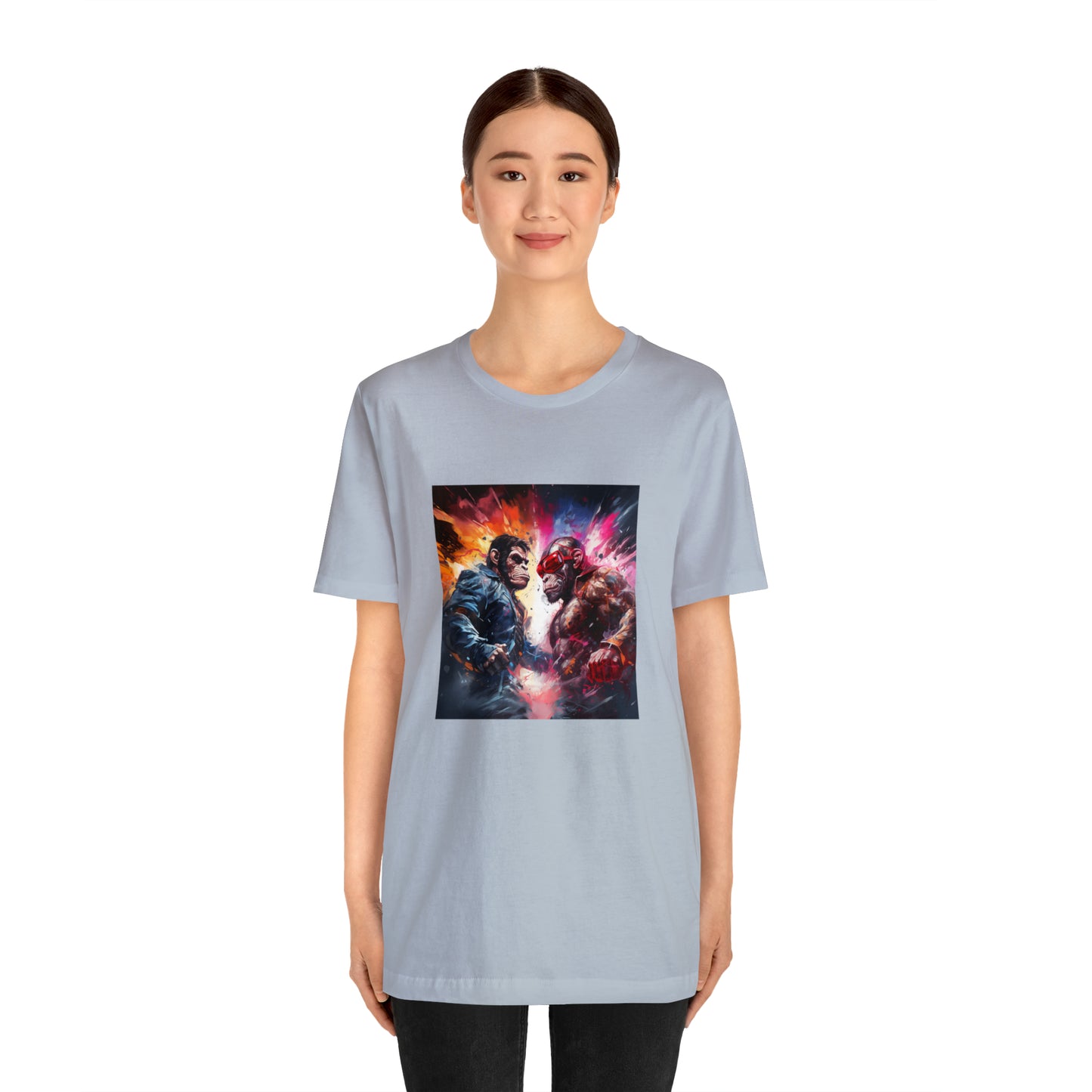 Terminator vs Rocky Monkey Unisex Jersey Tee