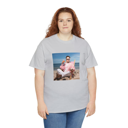 Elon Musk Beach Vibes Unisex Heavy Cotton Tee