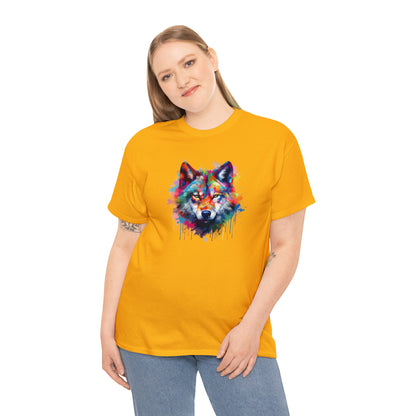 Wolf Abstract Unisex Heavy Cotton Tee