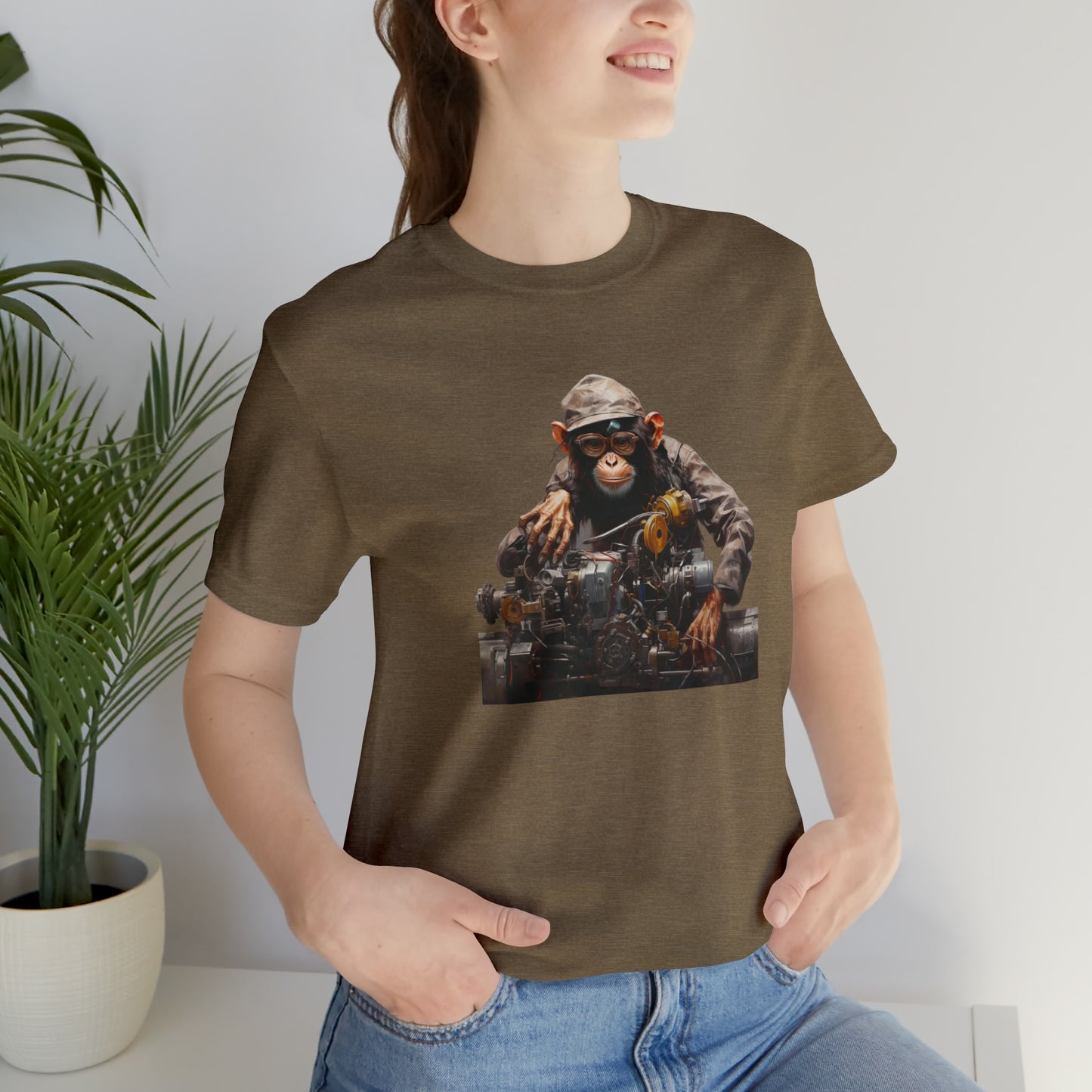 Unisex Monkey Mechanic Tee