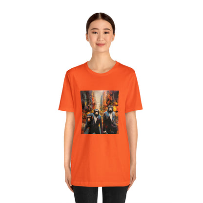 Apes in the City - Abstract Unisex Jersey Short Sleeve Tee