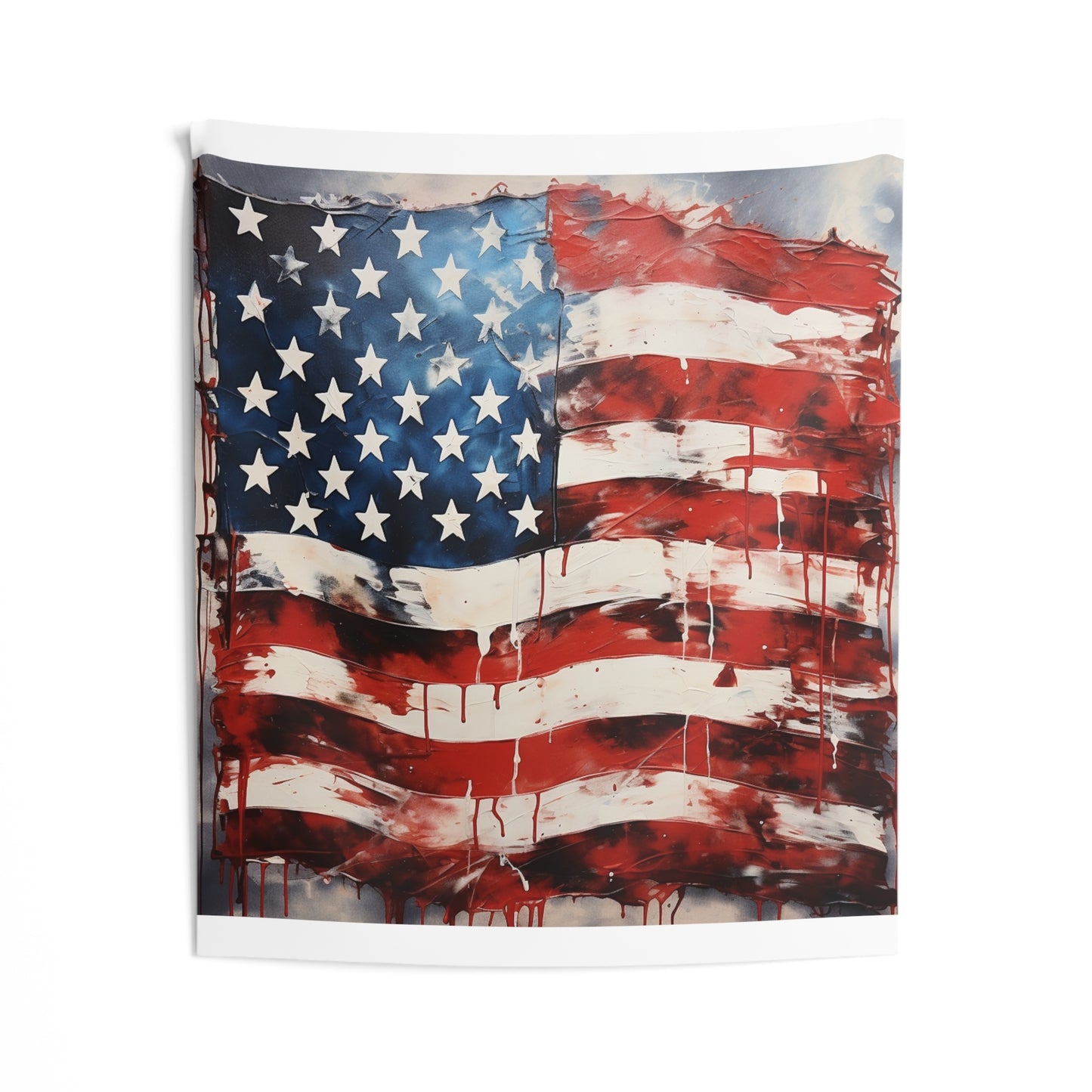 USA Flag Indoor Wall Tapestry - Patriotic Home Decor