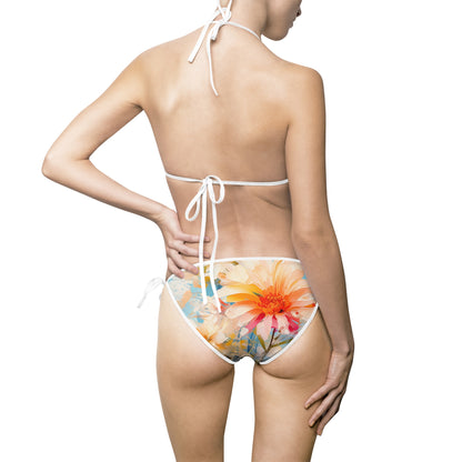 Floral Summer Women's Bikini - Swimwear