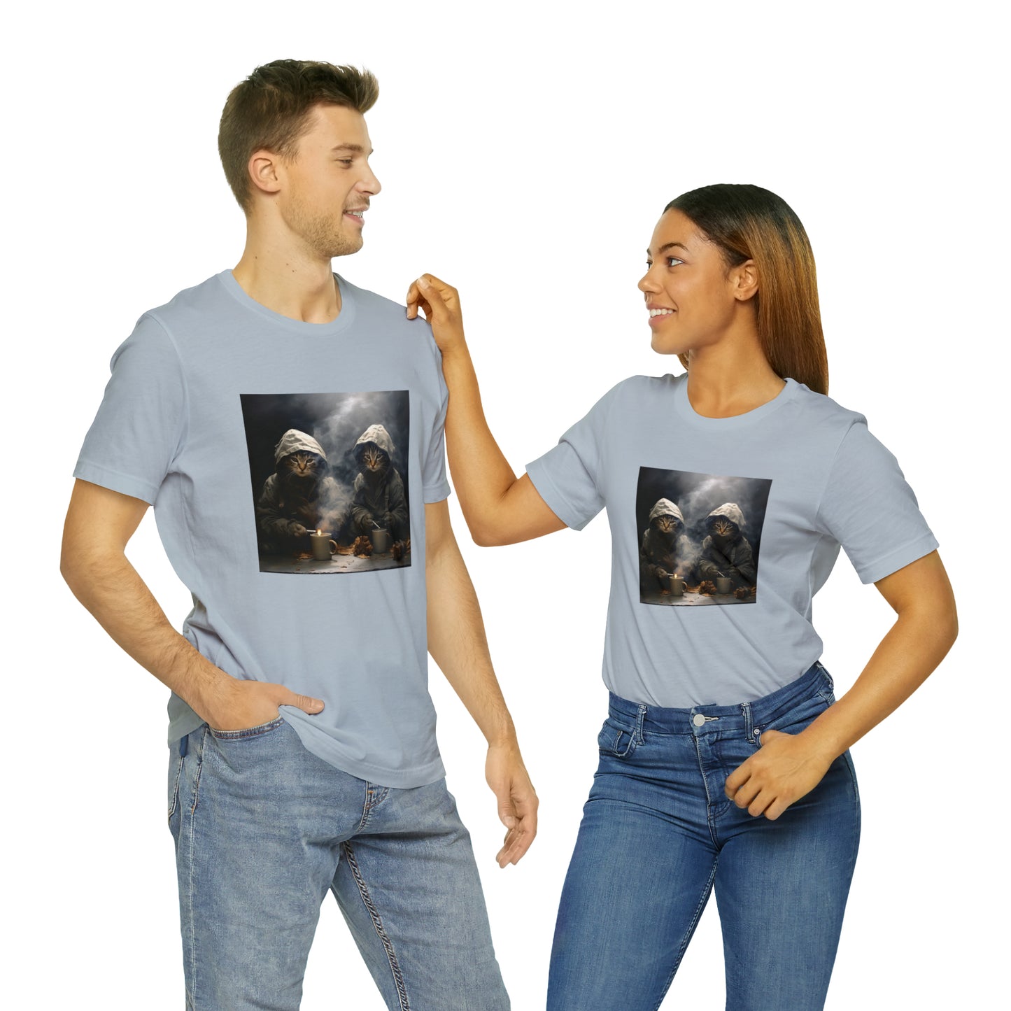 Banksy Inspired Kittens Smoking Unisex Tee