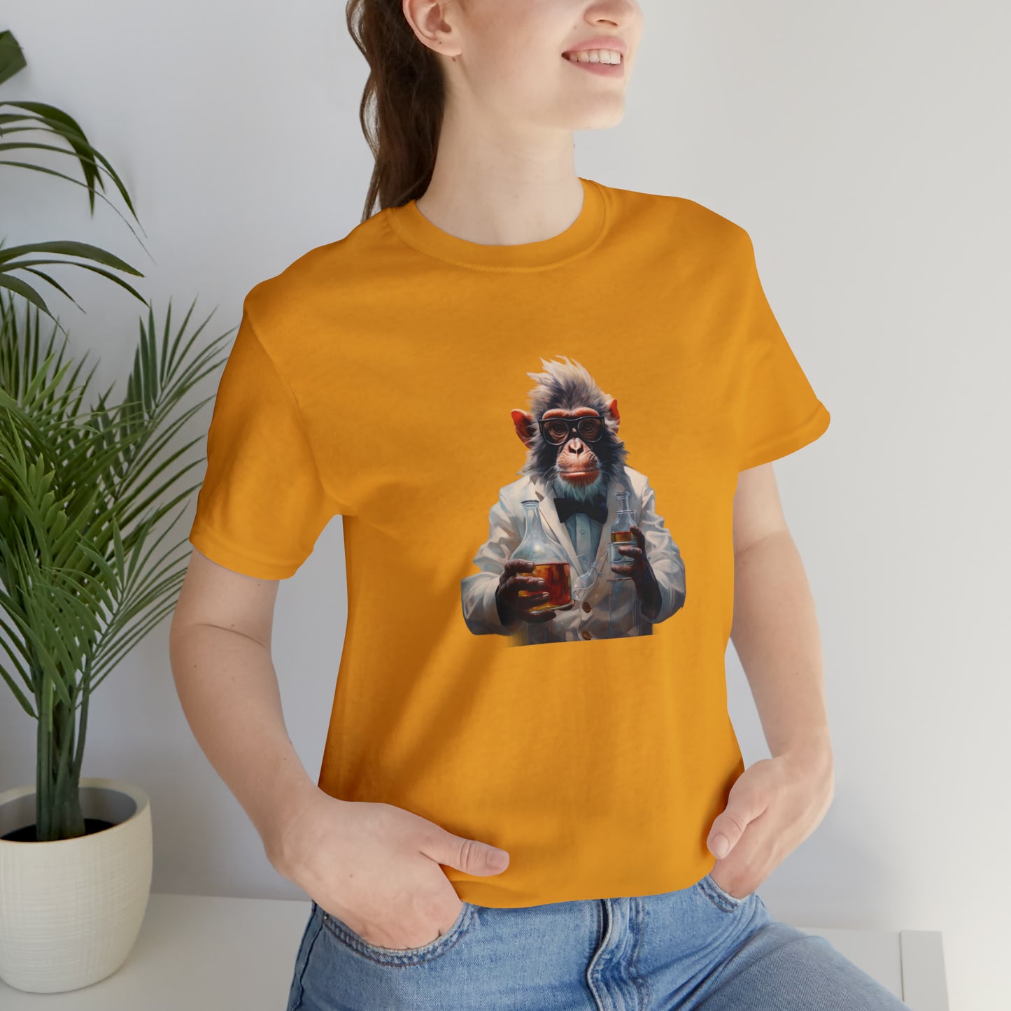 Monkey Scientist Unisex Jersey Short Sleeve Tee