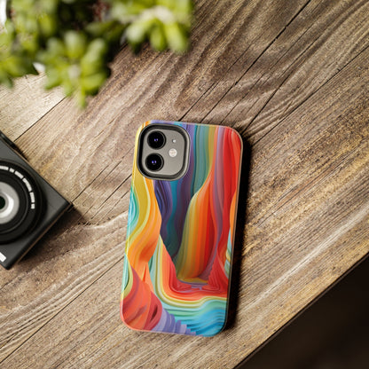 Rainbow Stripes Tough Phone Case