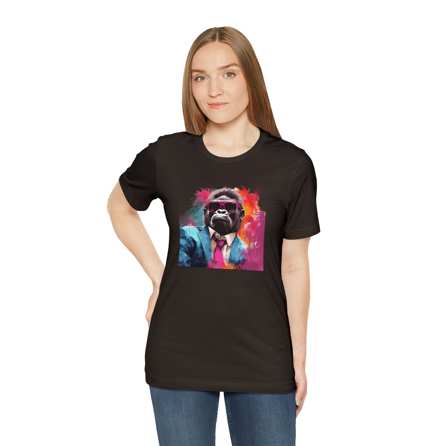 Miami Vice Gorilla - Unisex Jersey Short Sleeve Tee