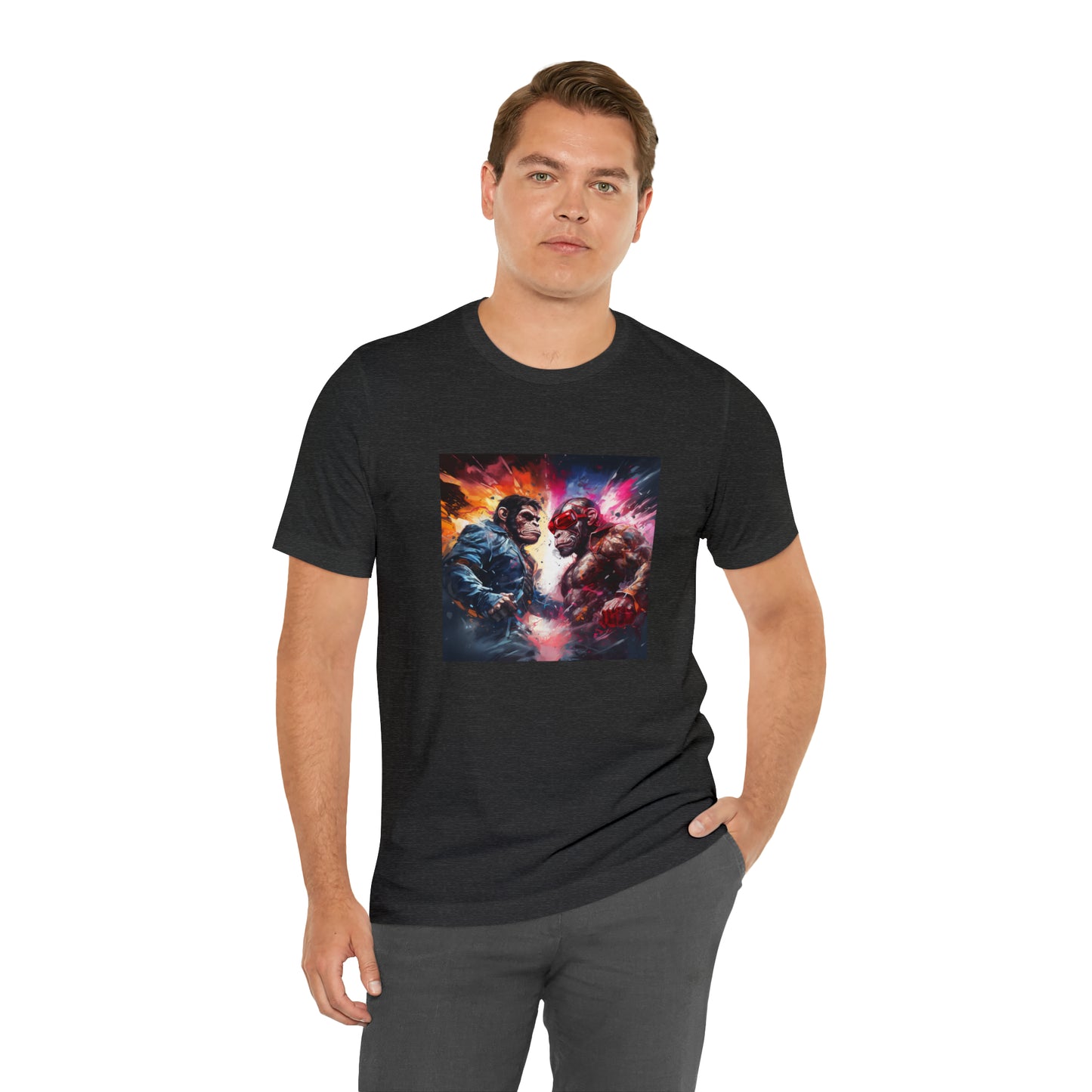 Terminator vs Rocky Monkey Unisex Jersey Tee