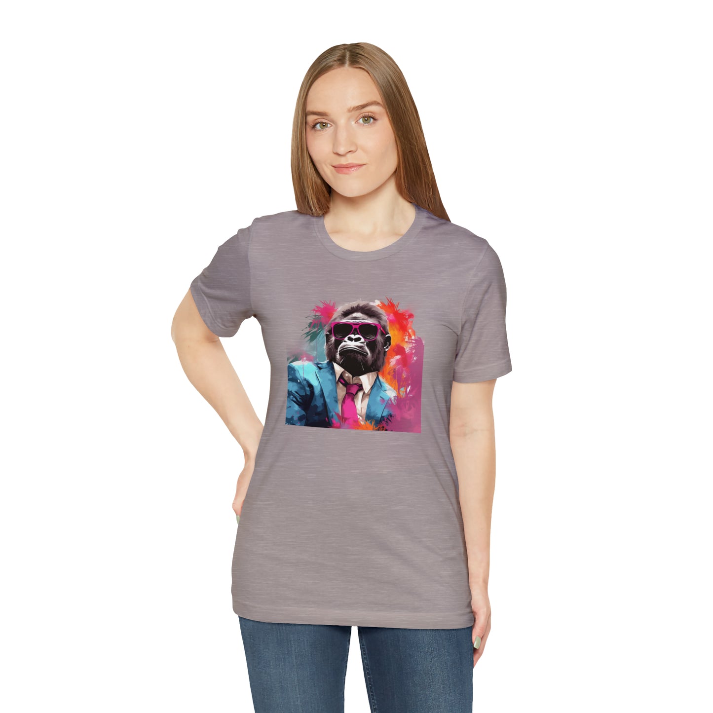 Miami Vice Gorilla - Unisex Jersey Short Sleeve Tee