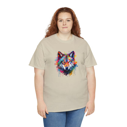 Wolf Abstract Unisex Heavy Cotton Tee