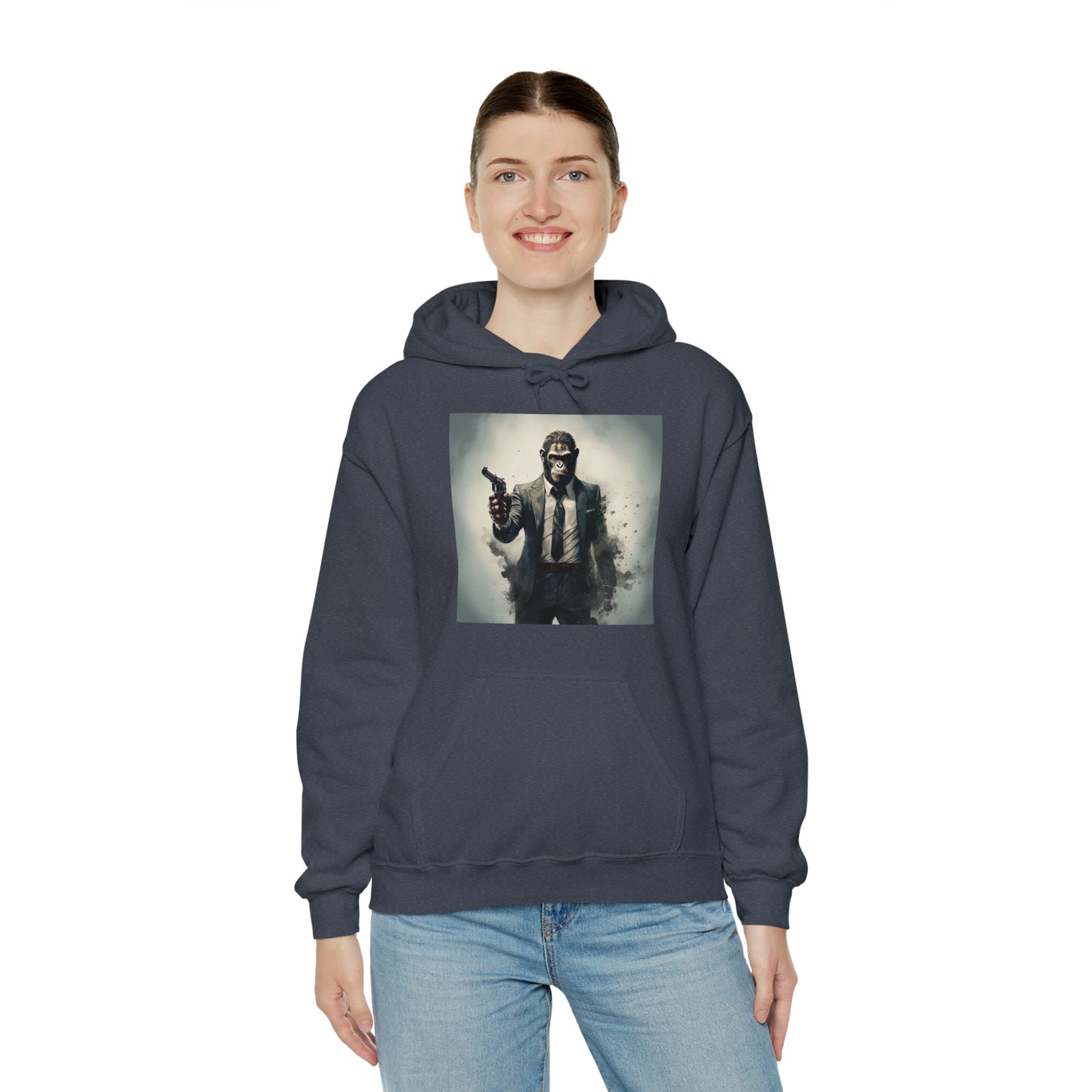 Unisex Heavy Blend™ Hooded Sweatshirt - Suited Monkey