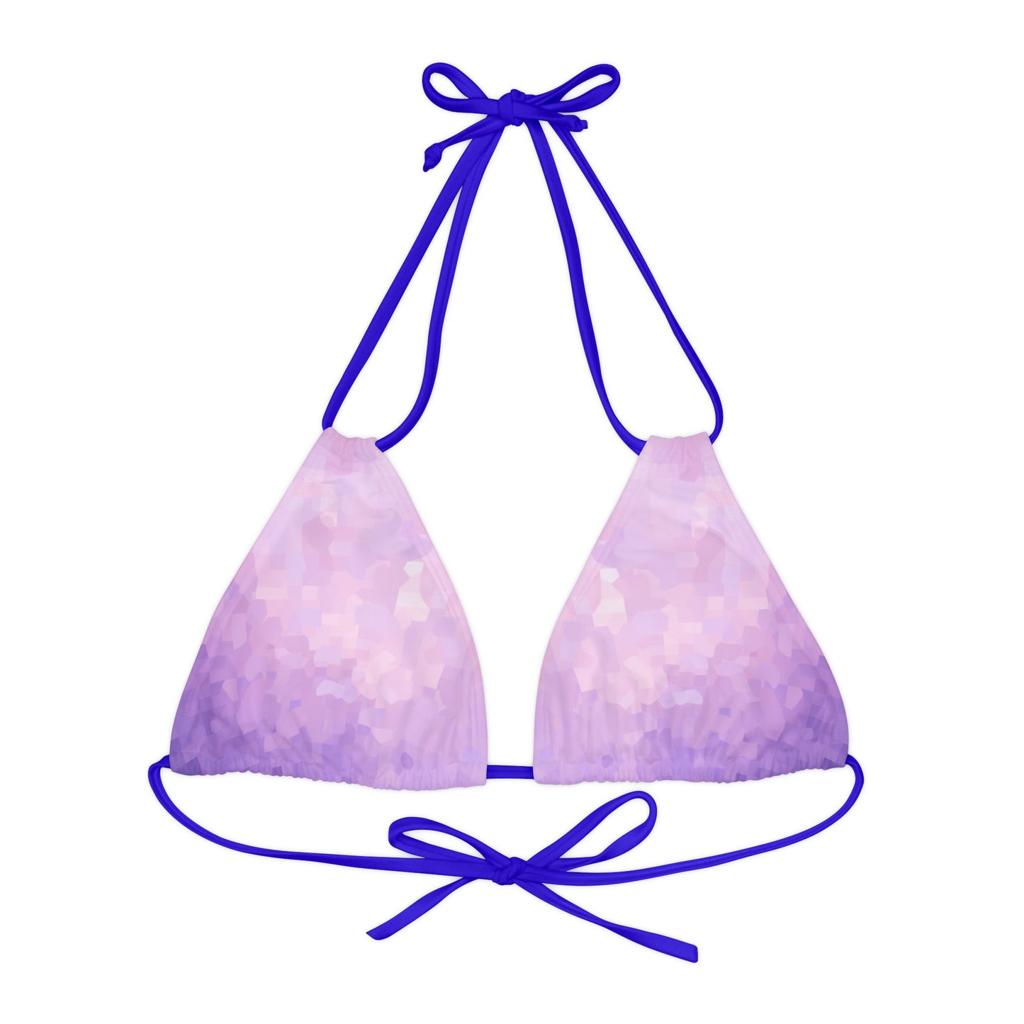 Light Purple Triangle Bikini Top Swimwear