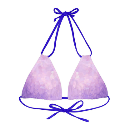 Light Purple Triangle Bikini Top Swimwear