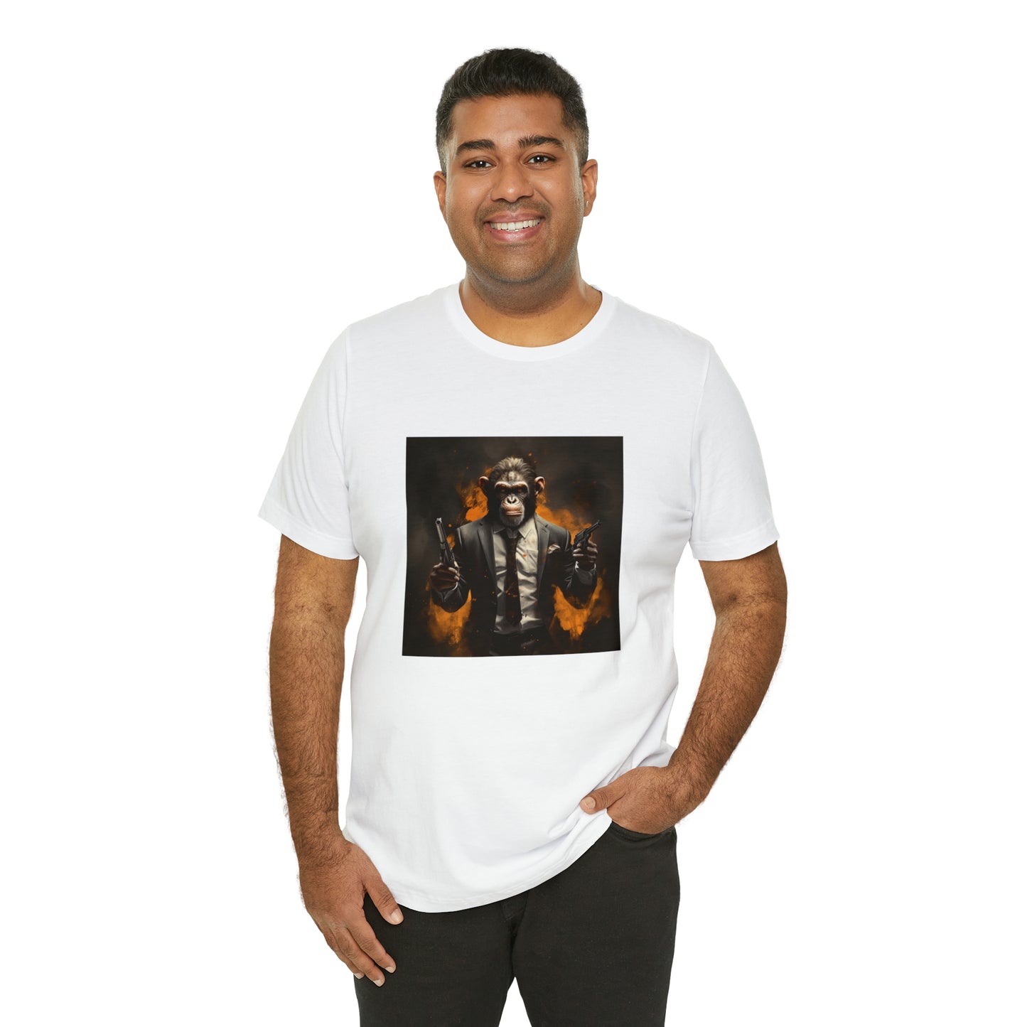 Monkey in a Suit Unisex Jersey Tee