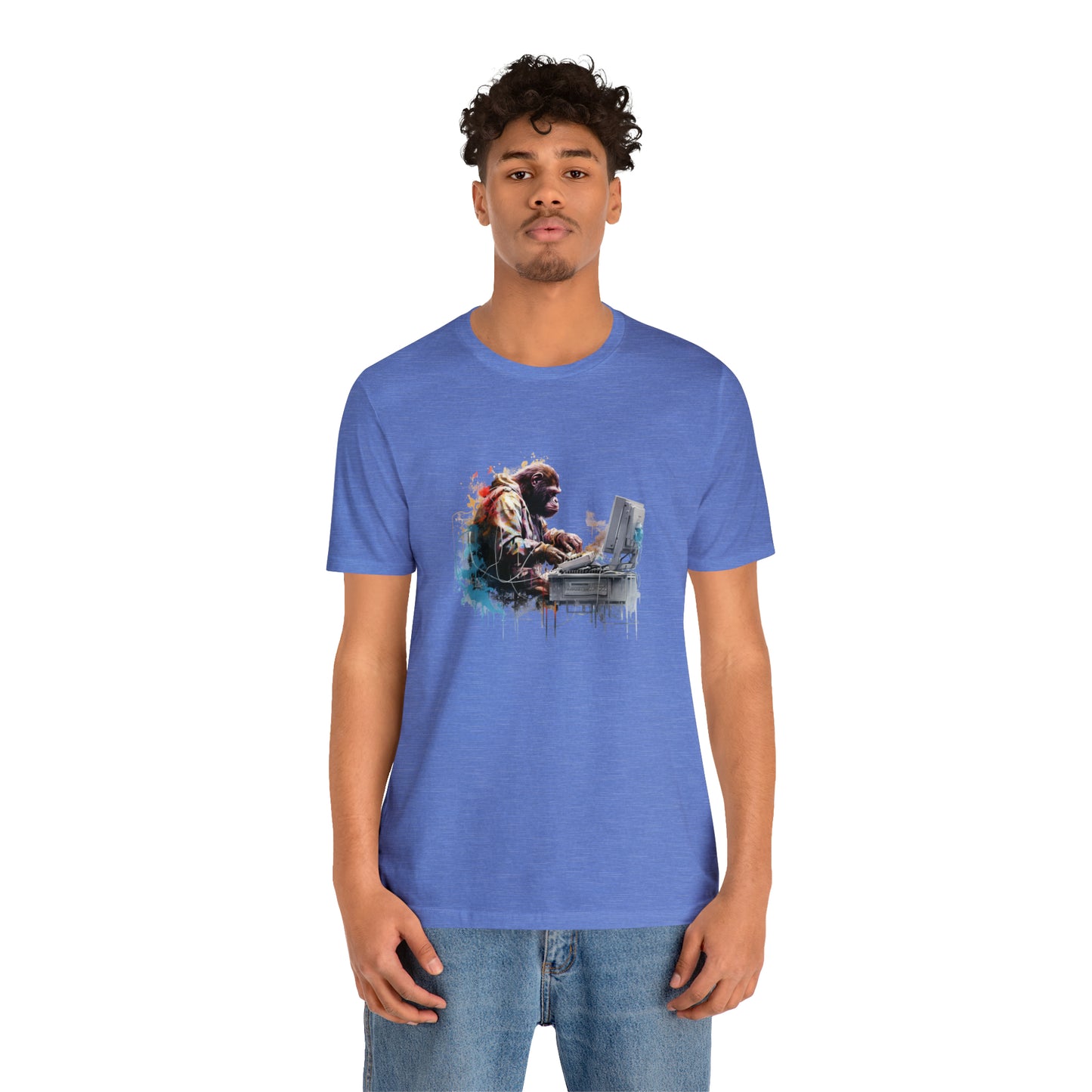 Ape Fixing Computer Unisex Tee