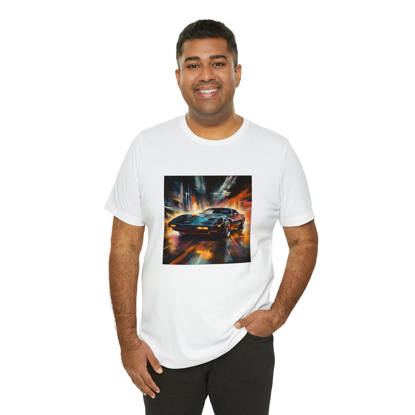 Knight Rider Abstract Unisex Jersey Short Sleeve Tee