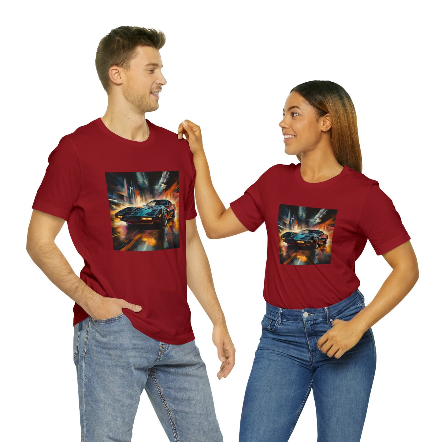 Knight Rider Abstract Unisex Jersey Short Sleeve Tee