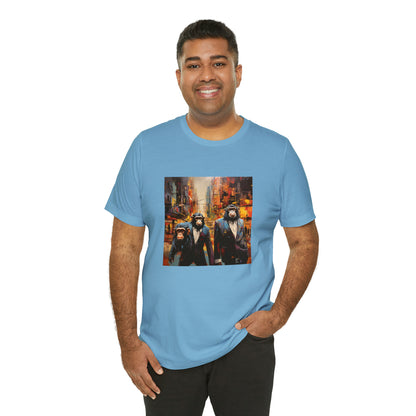 Apes in the City - Abstract Unisex Jersey Short Sleeve Tee