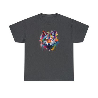 Wolf Abstract Unisex Heavy Cotton Tee