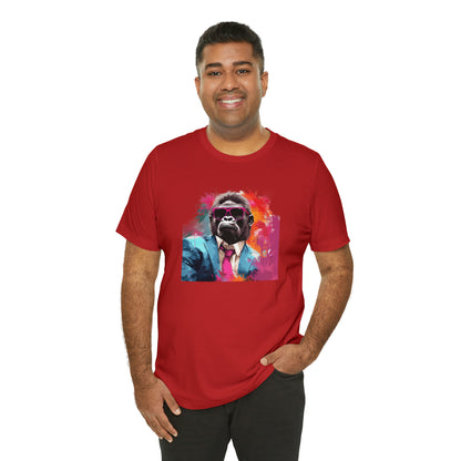 Miami Vice Gorilla - Unisex Jersey Short Sleeve Tee