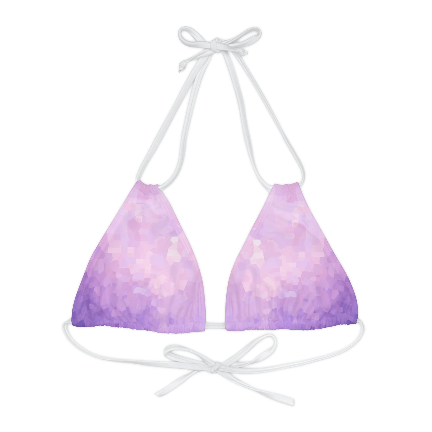 Light Purple Triangle Bikini Top Swimwear