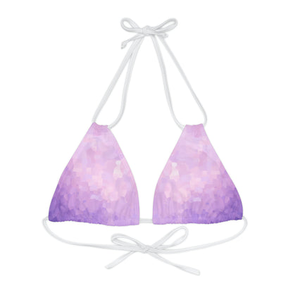 Light Purple Triangle Bikini Top Swimwear