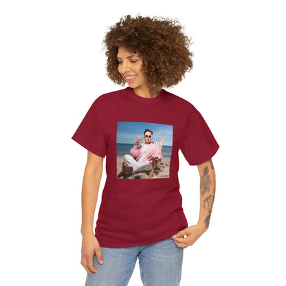 Elon Musk Beach Vibes Unisex Heavy Cotton Tee