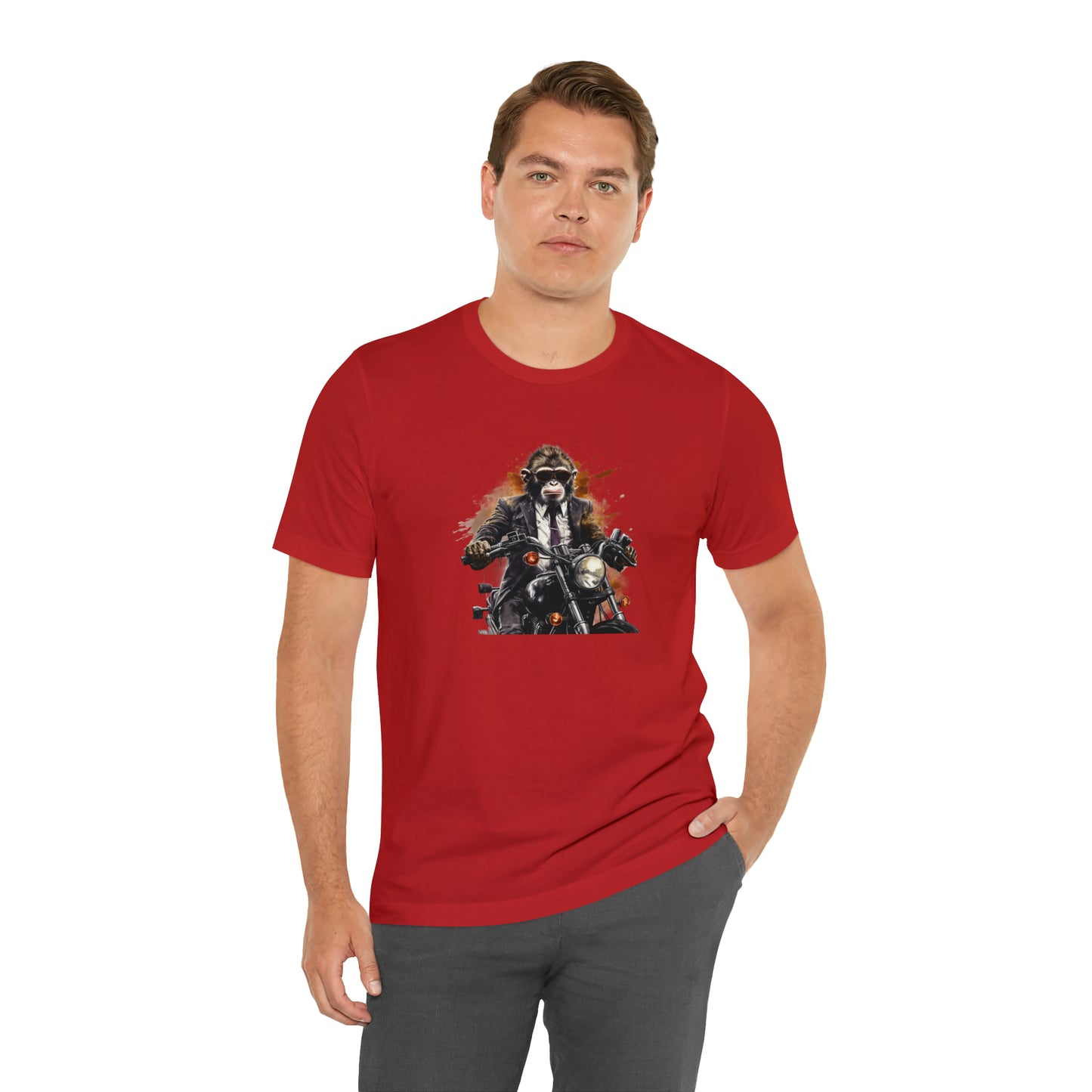 Monkey in Suit: The Gun-Toting Biker Tee