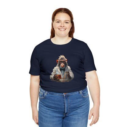 Monkey Scientist Unisex Jersey Short Sleeve Tee