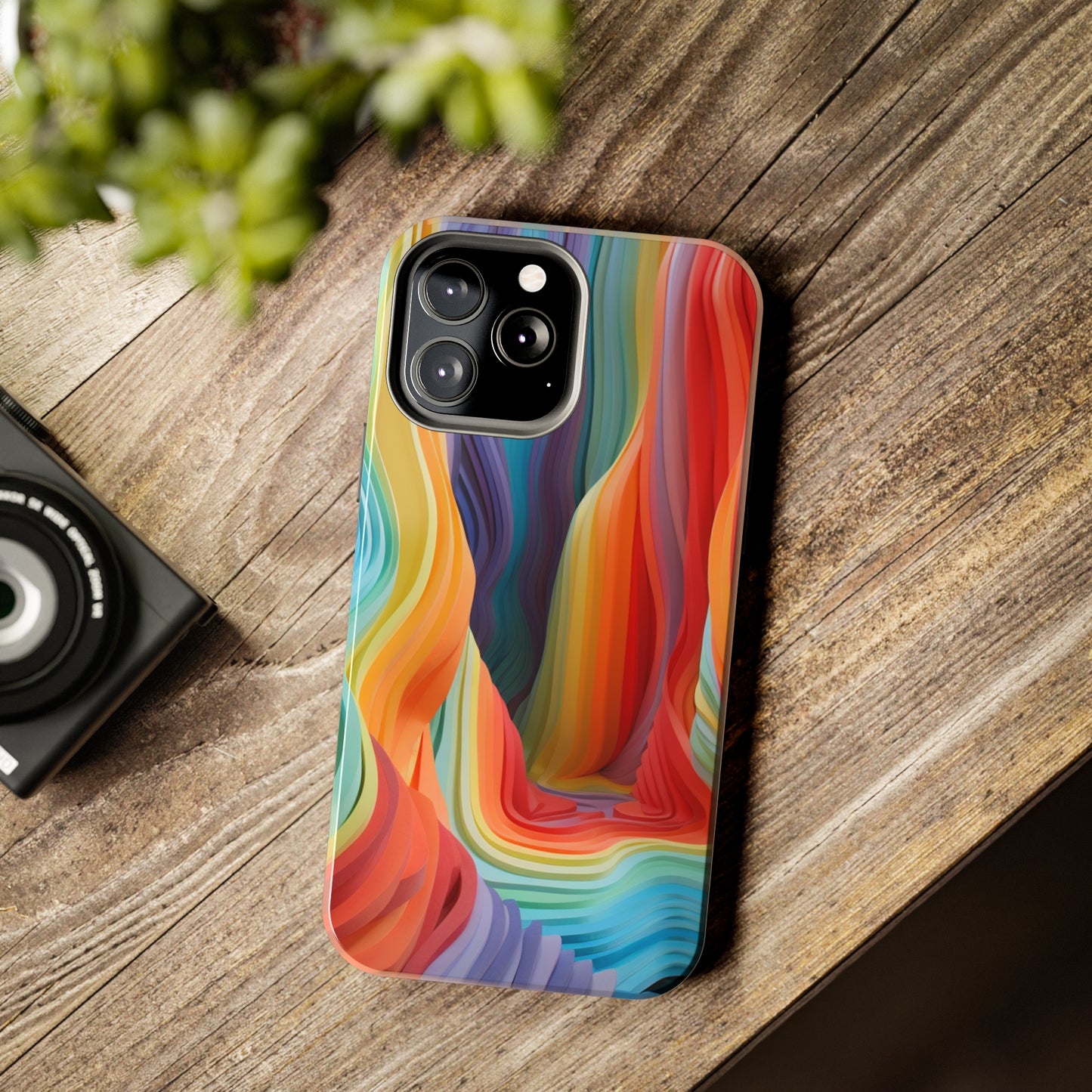 Rainbow Stripes Tough Phone Case