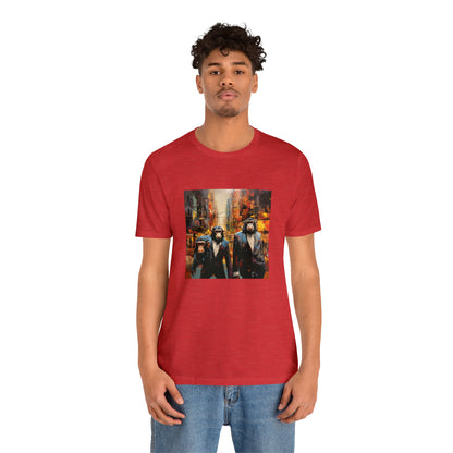 Apes in the City - Abstract Unisex Jersey Short Sleeve Tee