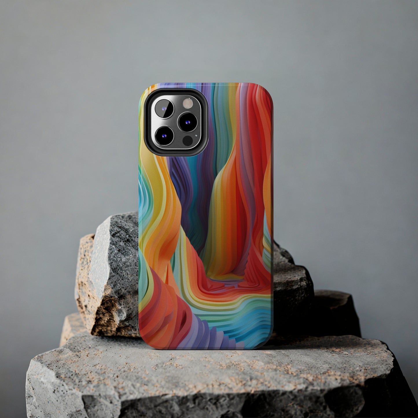 Rainbow Stripes Tough Phone Case